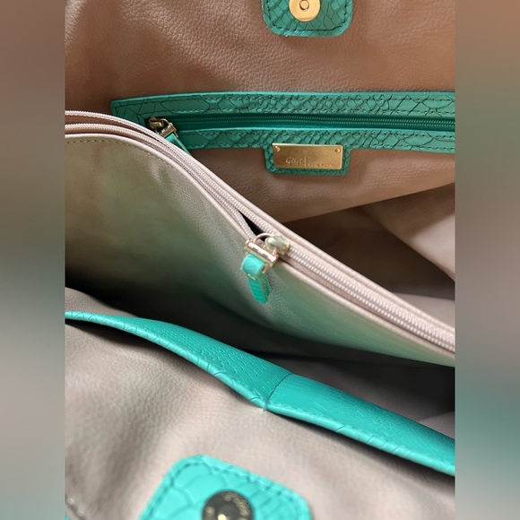 💚 GiGi New York Python Embossed Women's Tote Bag, Handbag, Purse! LN Excellent! - Picture 4 of 11